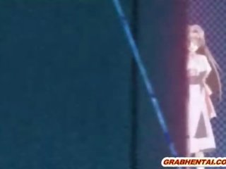 Ιαπωνικό hentai νέος γυναίκα παίρνει λαθροχείρ αυτήν μουνί