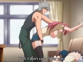 Pink haired anime divinity cunt fucked against the