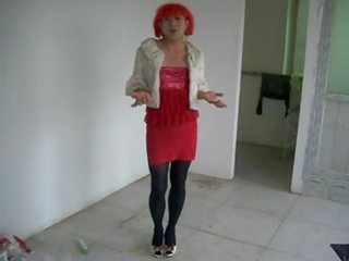 Çıplak değil üstün crossdresser