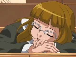 Captivating anime maid pounded