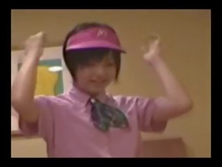 Japanese Ms ( 18) with McDonald's uniform 001