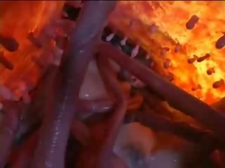 Great oriental sweetheart sucks freaky long tentacle