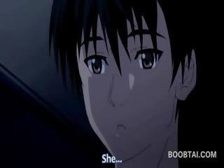 Anime lady in kiçijek şorty gives her talyp a boner
