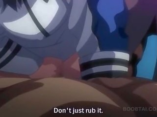 Hentai tramp jumping cum loaded johnson on the floor