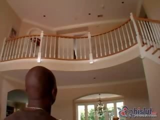 Katsuni In groovy sock get her ass and pussy rammed by black bloke