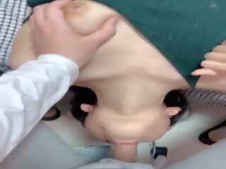 Asian teenager Getting a Throat Fuck all the Way in: HD xxx film d0