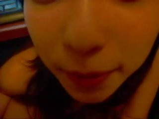Asian teen blows her lover movie