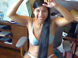 Frumos lung părul asiatic striptease și hairplay: hd x evaluat video da
